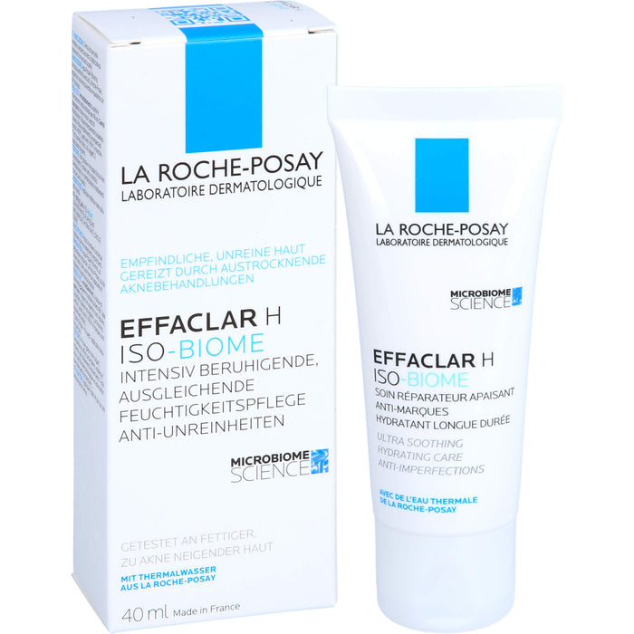 LA ROCHE-POSAY Effaclar H ISO-BIOME intensiv beruhigende Feuchtigkeitspflege gegen Unreinheiten, 40 ml Crème