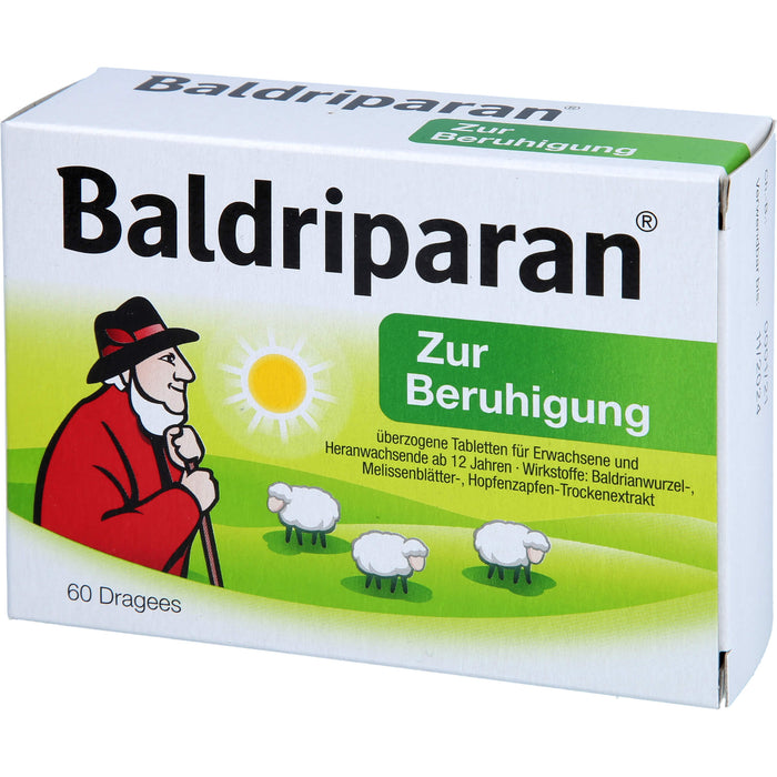 Baldriparan Dragees zur Beruhigung, 60 St. Dragees