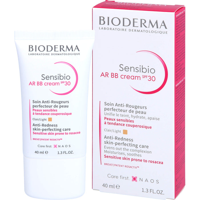 BIODERMA Sensibio AR BB Cream LSF 30 getönt bei empfindlicher, zu Rötungen neigender Haut, 40 ml Cream