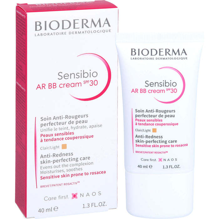 BIODERMA Sensibio AR BB Cream LSF 30 getönt bei empfindlicher, zu Rötungen neigender Haut, 40 ml Cream