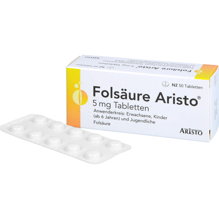 Folsaeure Aristo 5mg Tab, 50 St TAB