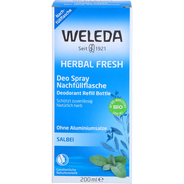 WELEDA Herbal Fresh Deo Spray Salbei Nachfüllfl., 200 ml SPR