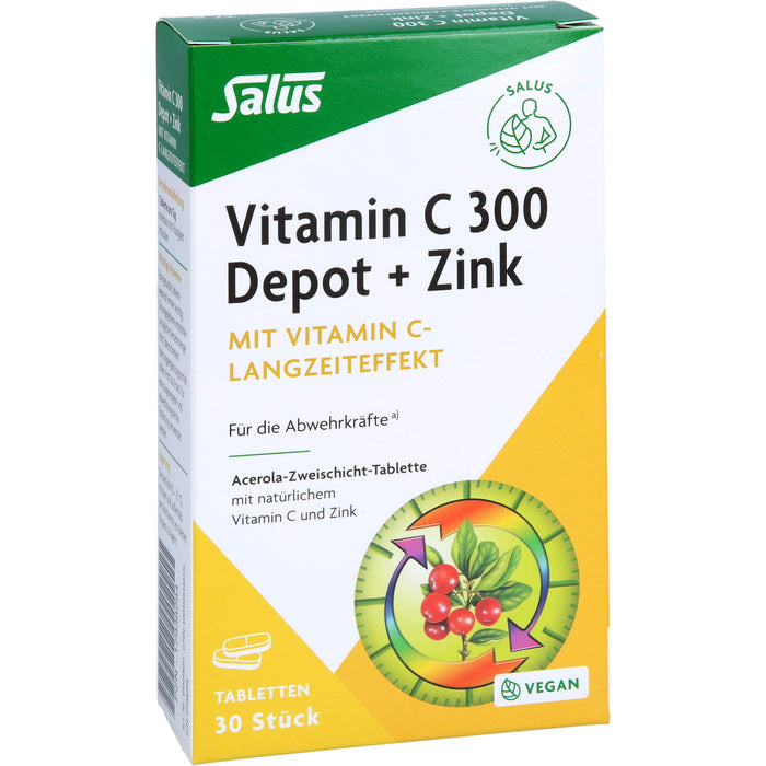 Vitamin C 300 Depot + Zink Salus, 30 St TAB