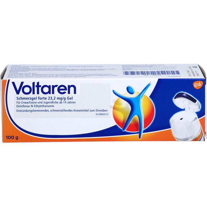 Voltaren Schmerzgel forte 23,2 mg/g Eurim Gel, 100 g Gel