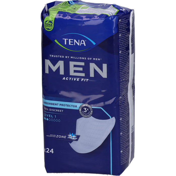 TENA Men Active Fit Level 1 Inkontinenz Einlagen, 6X24 St