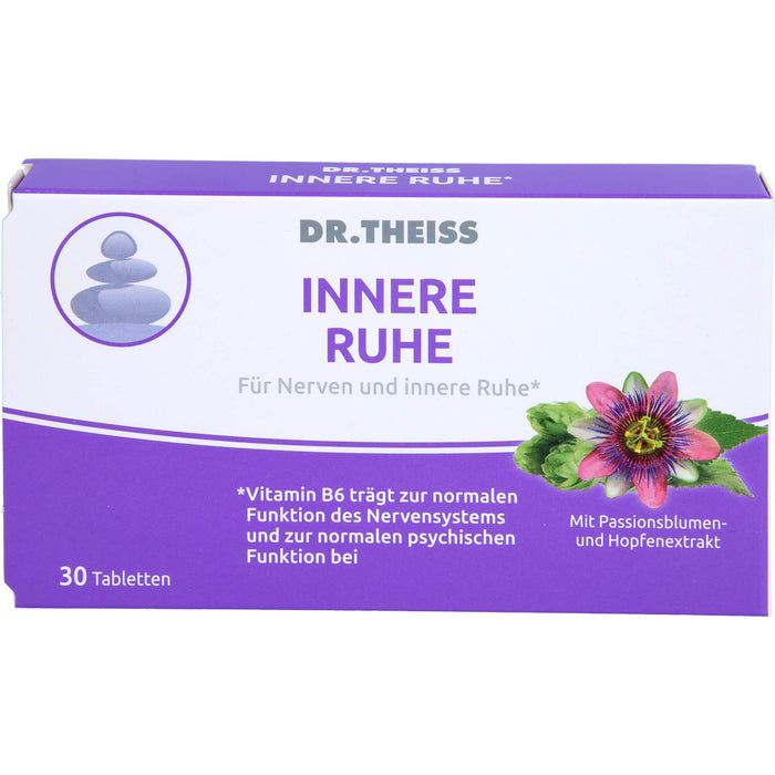 DR.THEISS Innere Ruhe Tabletten trägt zur normalen Funktion des Nervensystems bei, 30 pc Tablettes