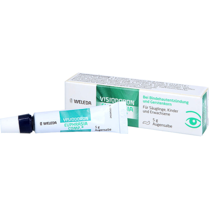 VISIODORON Euphrasia comp. Augensalbe bei Bindehautentzündung und Gerstenkorn, 5 g Ointment