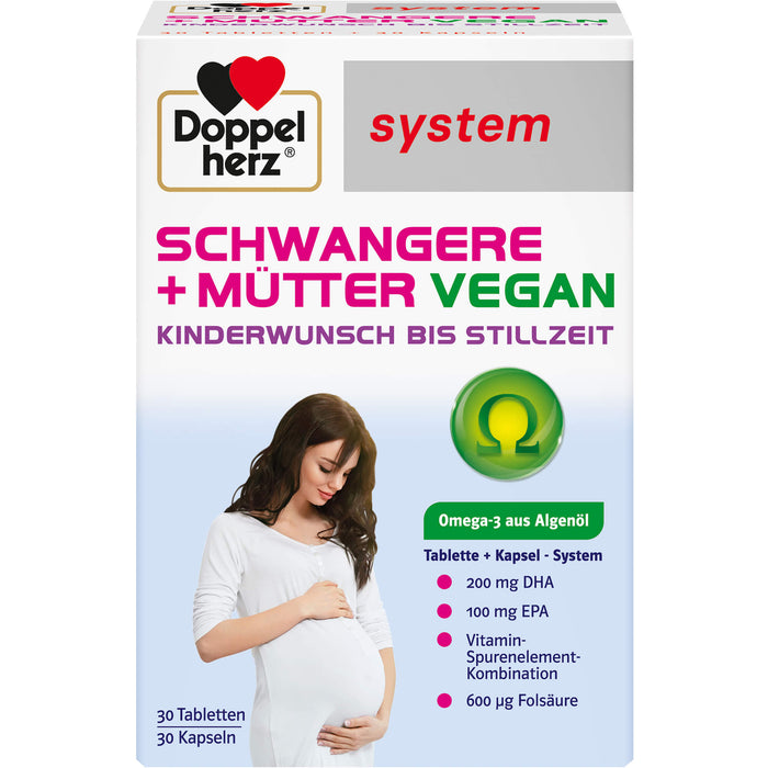 Doppelherz Schwangere + Mütter Vegan system, 60 St KPG