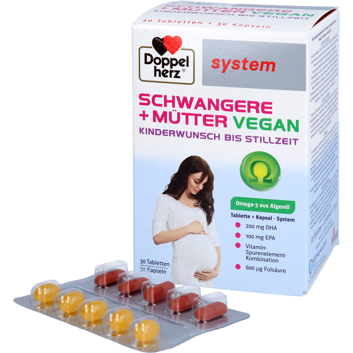 Doppelherz Schwangere + Mütter Vegan system, 60 St KPG