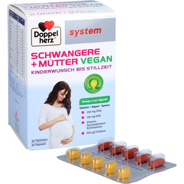 Doppelherz Schwangere + Mütter Vegan system, 60 St KPG