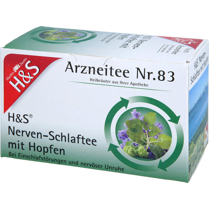 H&S Nerven- und Schlaftee mit Hopfen, 20X1.5 g FBE