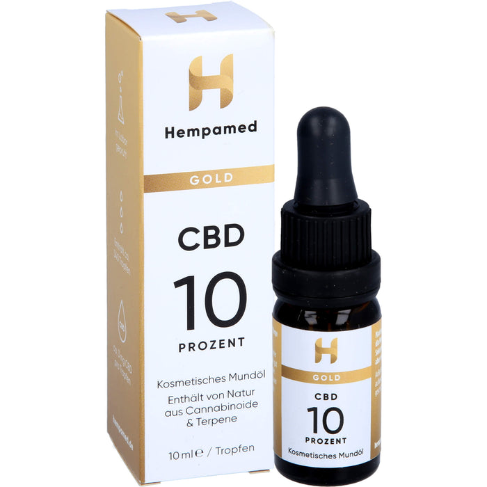 Hempamed CBD Gold Mundöl 10%, 10 ml TRO