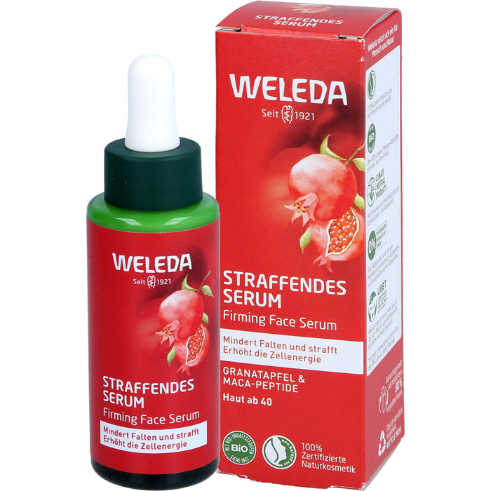 WELEDA straffendes Serum Granatapfel & Maca-Peptide mindert Falten & strafft, 30 ml Solution