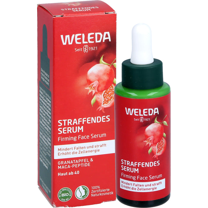 WELEDA straffendes Serum Granatapfel & Maca-Peptide mindert Falten & strafft, 30 ml Solution