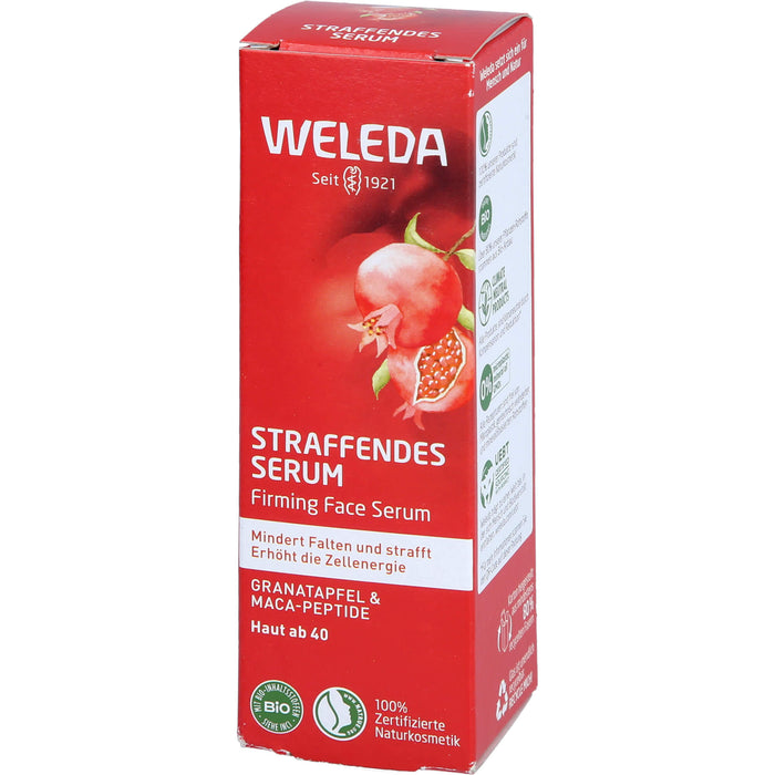 WELEDA straffendes Serum Granatapfel & Maca-Peptide mindert Falten & strafft, 30 ml Lösung