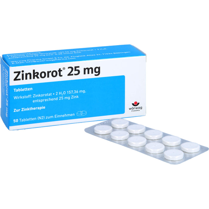 Zinkorot 25mg Tabletten, 50 St TAB