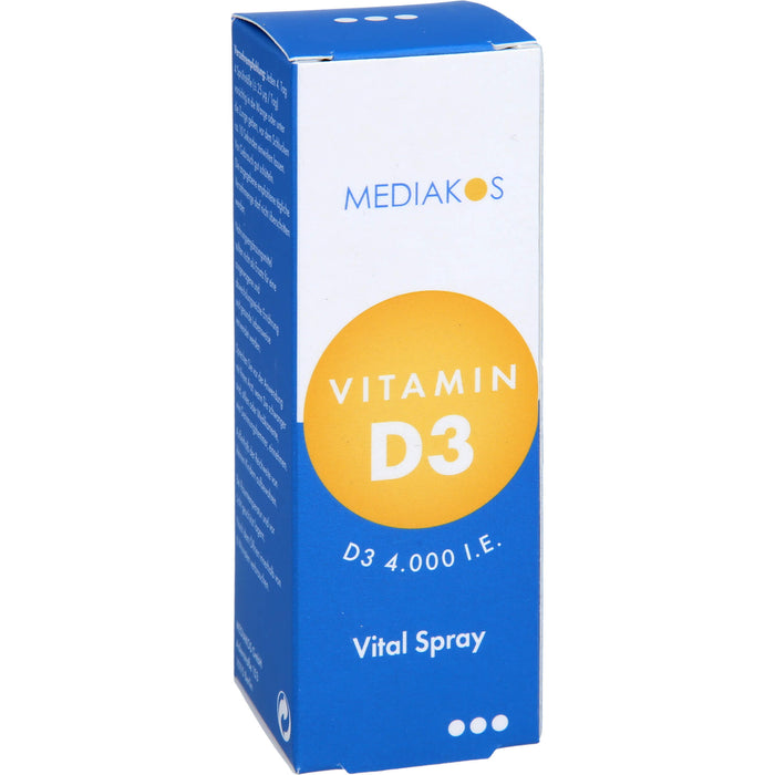 Vitamin D3 4,000 I.E. Mediakos Vital Spray, 20 ml SPR