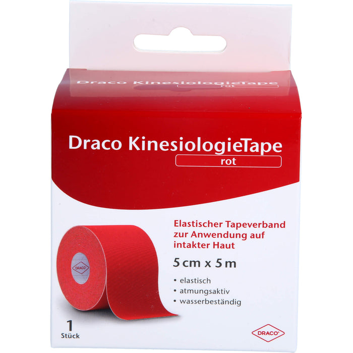 Draco KinesiologieTape rot 5 cm x 5 m, 1 St VER