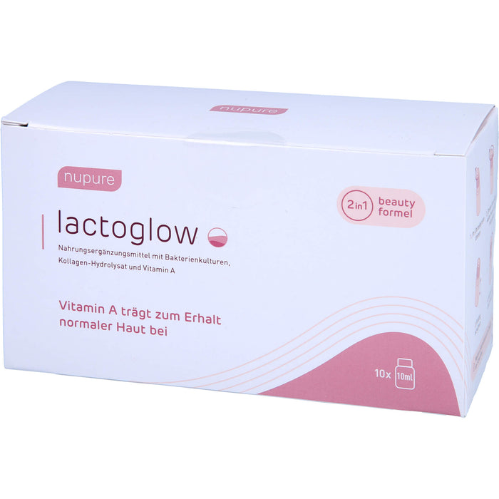 nupure lactoglow, 10X10 ml TRA