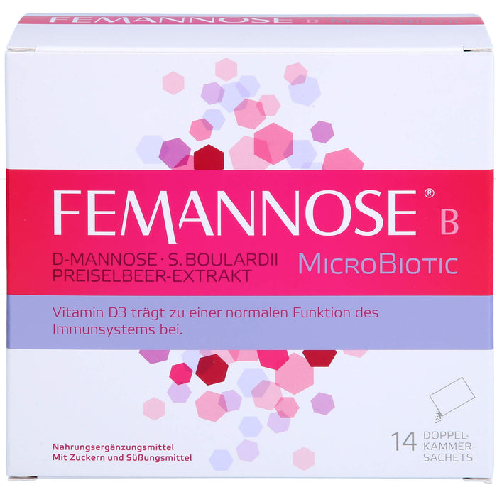 FEMANNOSE B MicroBiotic Pulver trägt zu einer normalen Funktion des Immunsystems bei, 14 pc Sachets