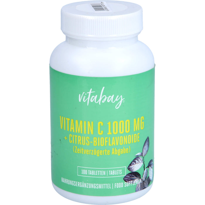 Vitamin C + Bioflavonoide 1000mg vegan hochdosiert, 100 St TVW