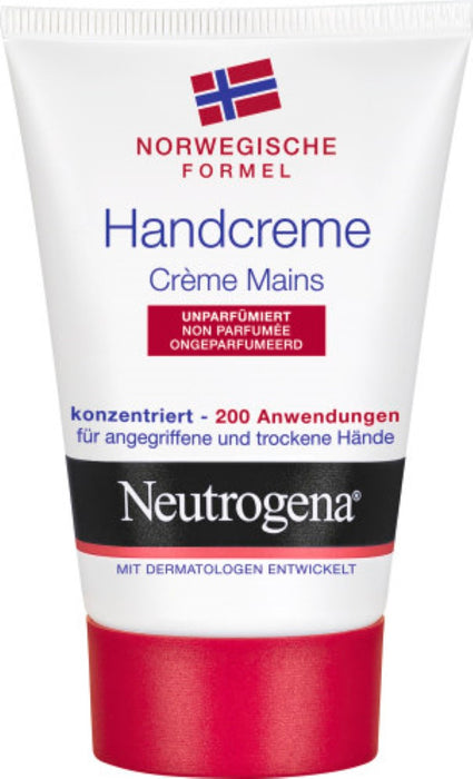 Neutrogena norwegische Form konzentrierte unparfümierte Handcreme für extrem trockene, rissige Hände, 50 ml Cream