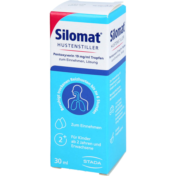 Silomat Hustenstiller Pentoxyverin 19 mg/ml Tropfen zum Einnehmen, Lösung, 30 ml TEI