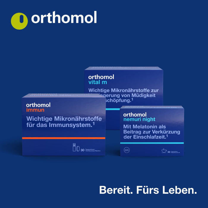 Orthomol Vital f - Mikronährstoffe für Frauen - bei Müdigkeit und Erschöpfung - mit B-Vitaminen, Omega-3-Fettsäuren und Magnesium - Trinkampullen/Kapseln, 7 pcs. Daily portions