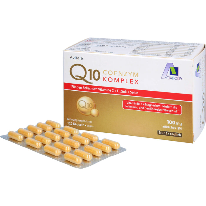 Avitale Q10 Coenzym Komplex Kapseln, 120 pcs. Capsules