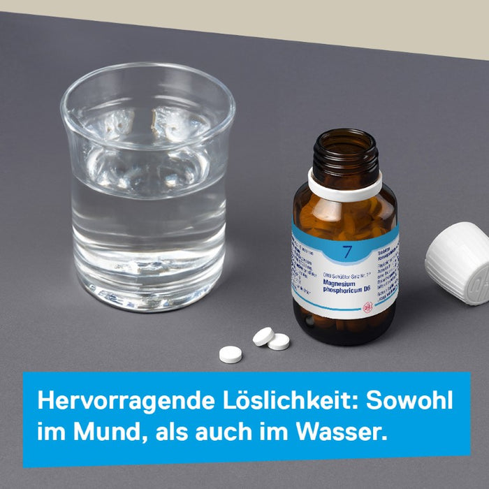 DHU Schüßler-Salz Nr. 7 Magnesium phosphoricum D6 – Das Mineralsalz der Muskeln und Nerven – das Original – umweltfreundlich im Arzneiglas, 200 pcs. Tablets