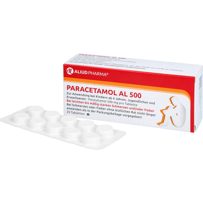 Paracetamol AL 500 Tabletten, 20 pcs. Tablets