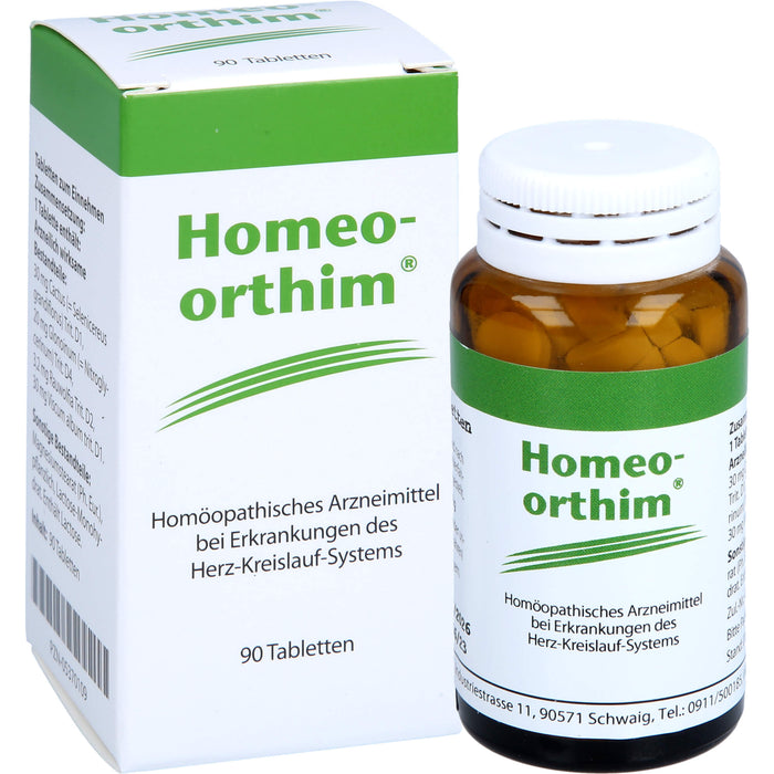 Homeo-orthim Tabletten bei Erkrankungen des Herz-Kreislauf-Systems, 90 pcs. Tablets