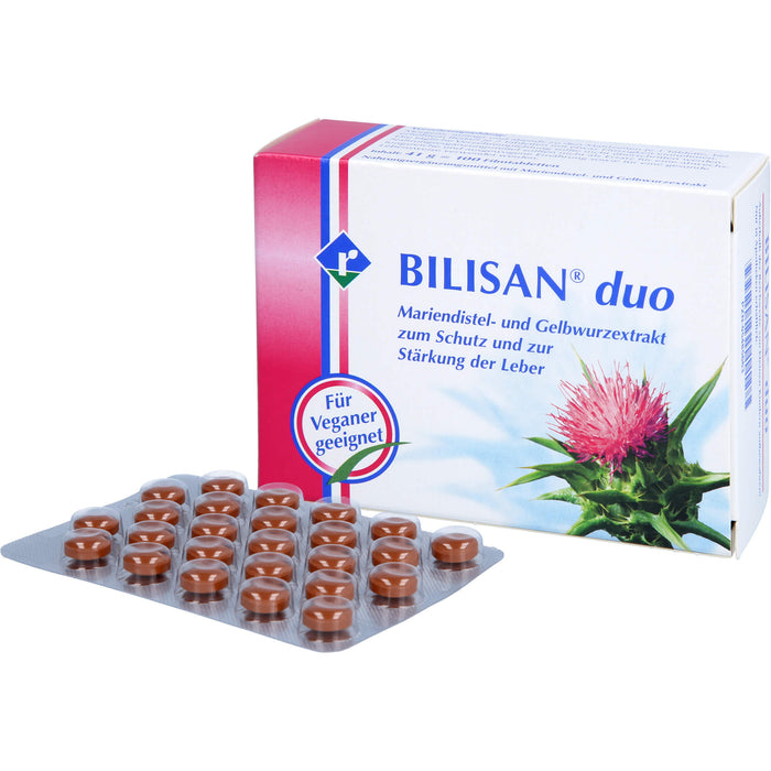 BILISAN duo Mariendistel- und Gelbwurzextrakt Tabletten, 100 pc Tablettes