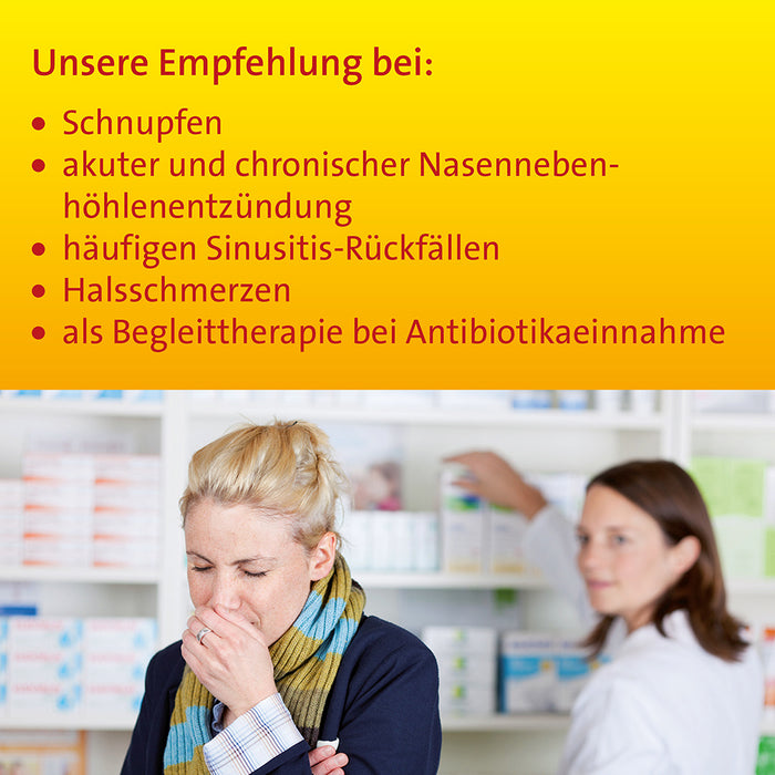 Sinusitis Hevert SL bei Schnupfen und Entzündungen der Nasennebenhöhlen, 40 St. Tabletten