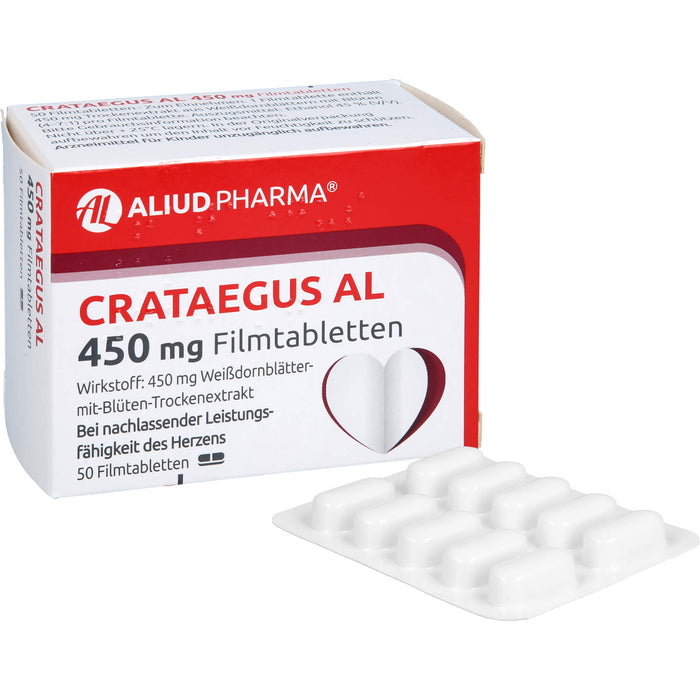 Crataegus AL 450 mg Filmtabletten, 50 pcs. Tablets