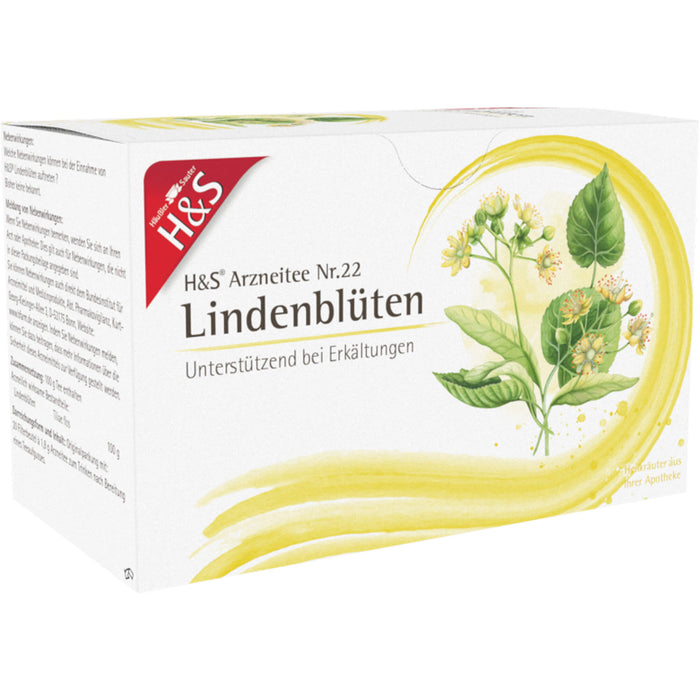 H&S Lindenblüten Arzneitee, 20 pcs. Filter bag