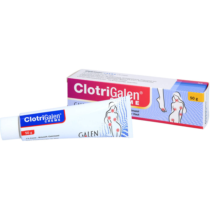 Clotrigalen Creme zur Behandlung von Pilzinfektionen der Haut, 50 g Cream