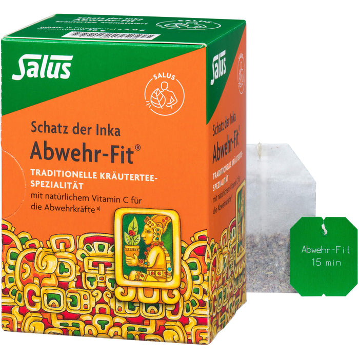 Salus Abwehr-Fit Kräutertee mit Lapacho + natürlichem Vitamin C, 15 pcs. Filter bag