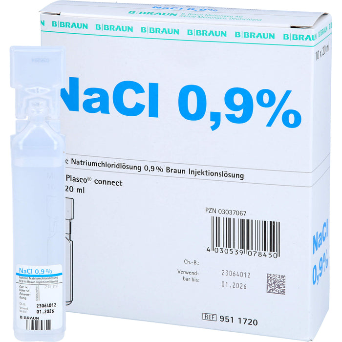 Kochsalzlösung 0,9% Braun Miniplasco connect 20ml, 200 ml Lösung