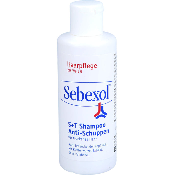 Sebexol S+T Shampoo Anti-Schuppen für trockenes Haar, 150 ml Shampoo