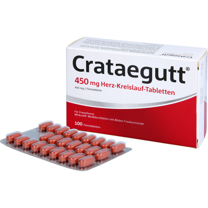 Crataegutt 450 mg Herz-Kreislauf-Tabletten, 100 pcs. Tablets