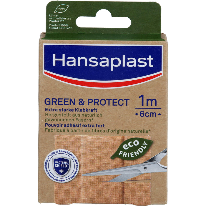 Hansaplast Green & Protect Pflaster 1 m x 6 cm, 1 pc Pansement