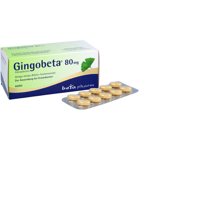 Gingobeta 80 mg Filmtabletten, 60 pcs. Tablets