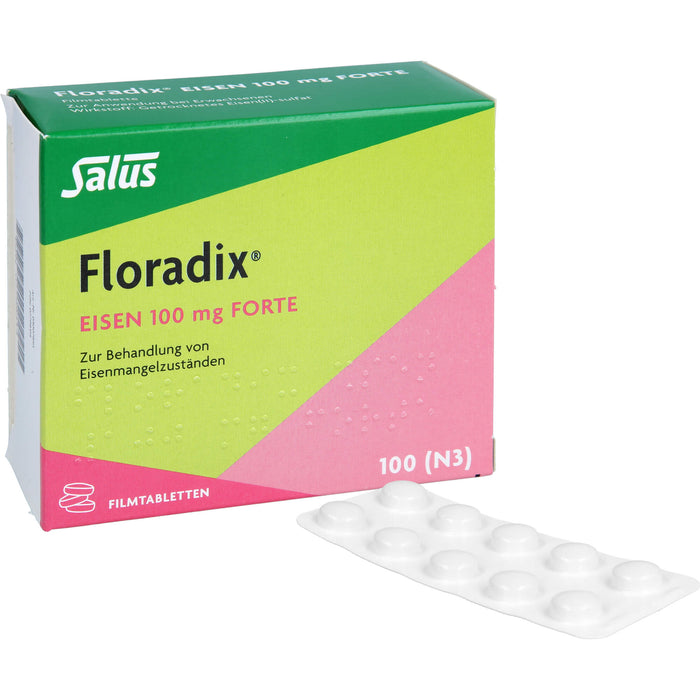 Floradix Eisen 100 mg forte Filmtabletten, 100 pcs. Tablets