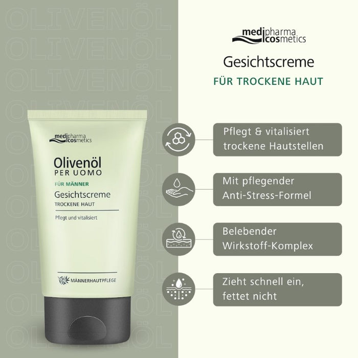 Olivenöl Per Uomo Gesichtscreme, 50 ml CRE