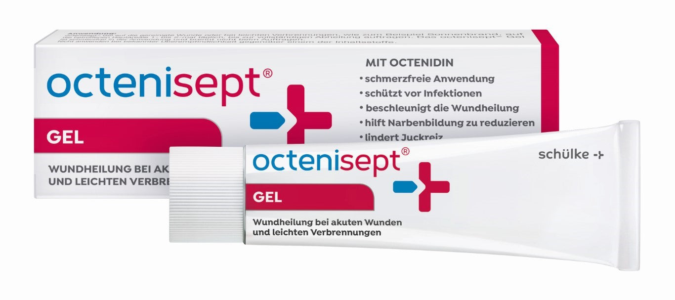 octenisept Gel - Wundgel für eine schnellere Wundheilung bei akuten Wunden und leichten Verbrennungen, schmerzlindernd und feuchtigkeitsspendend, 20 ml Gel