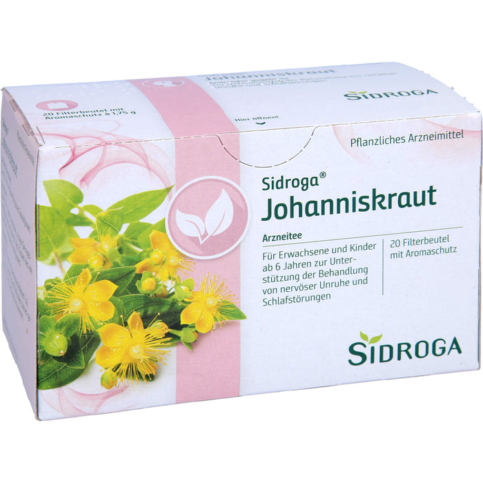 Sidroga Johanniskraut Arzneitee bei nervöser Unruhe, 20 pcs. Filter bag