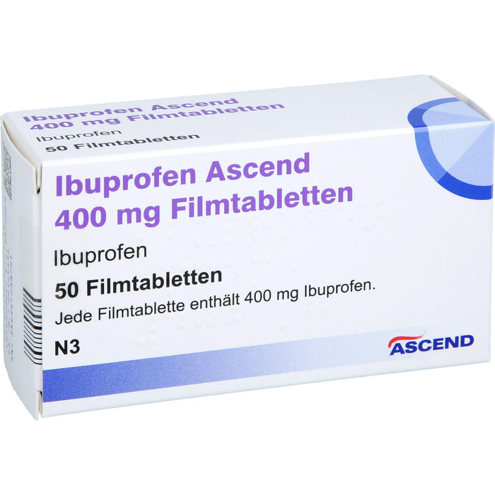 Ibuprofen Ascend 400mg Fta, 50 St FTA