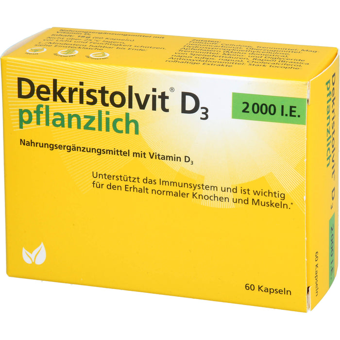 Dekristolvit D3 2000 I.E. pflanzlich, 60 St KAP