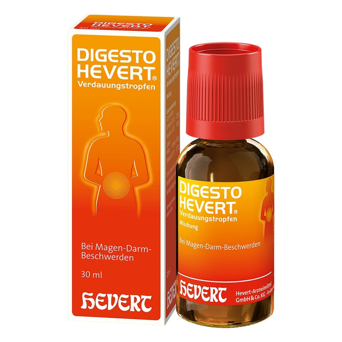 Digesto Hevert Verdauungstropfen bei Magen-Darm-Beschwerden, 30 ml Lösung